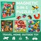 QUOKKA Magnetic Puzzles for Kids 4-6 - 36 Pcs Travel Puzzles Games for Kids Ages 3-5 - Animal Car Activities Toy for Boys and Girls 2-4 yo - Learning Magnet Gift for Road Trip